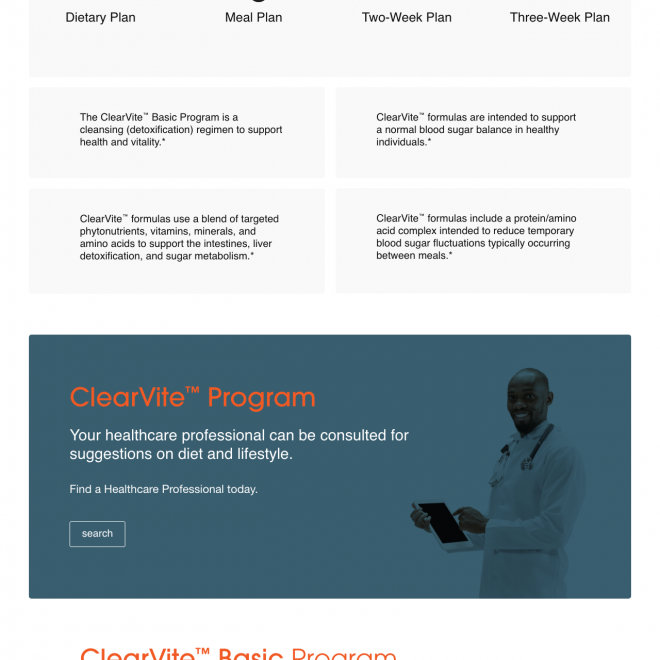 ClearVite™ Basic Program