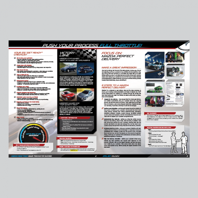 Mazda Motor Newsletter Inside Page