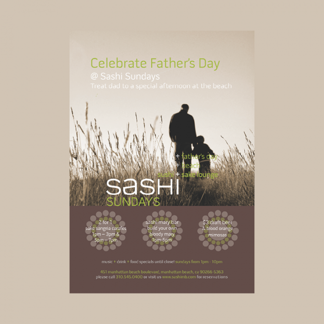 Sashi Father Postcard Front